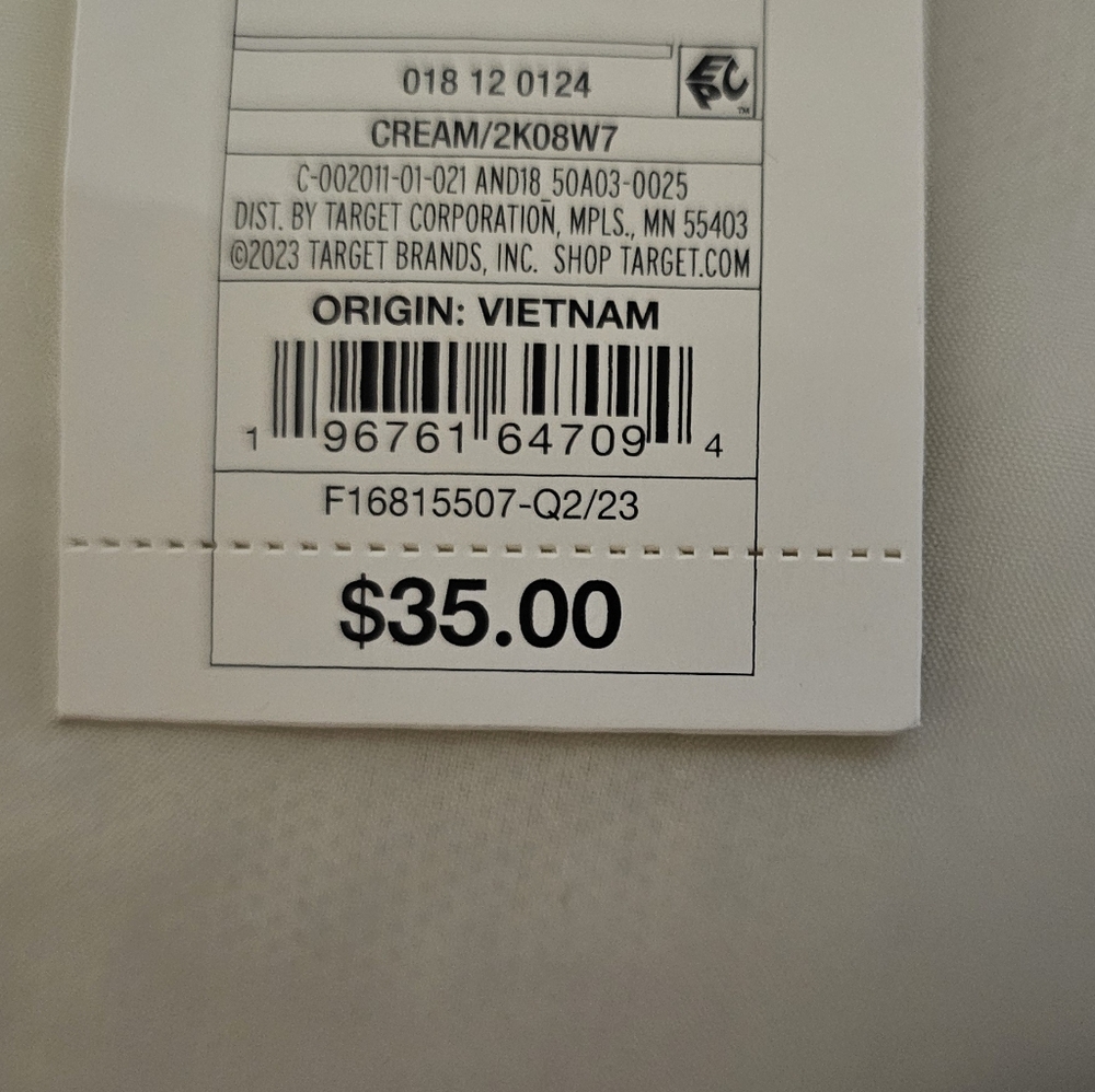 NWT A New Day Cream Puffer Jacket/Coat Water Resistant - Picture 8 of 10